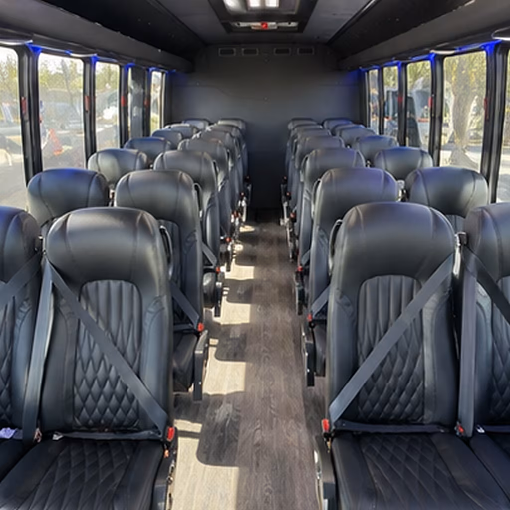 Reno Airport Shuttle & Transportation party bus interior