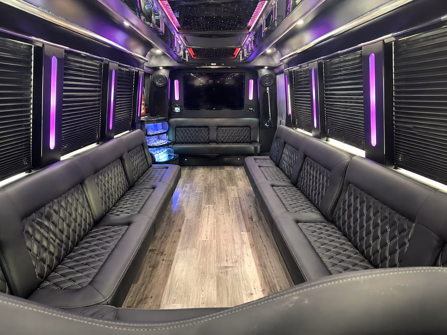 Reno Private Event Transportation party bus exterior