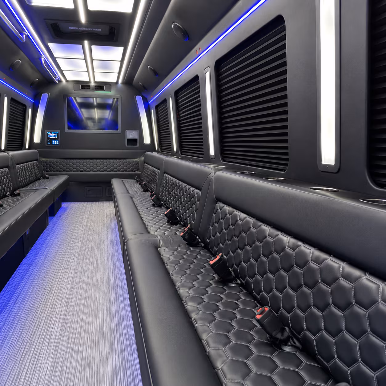 Reno Private Event Transportation party bus exterior