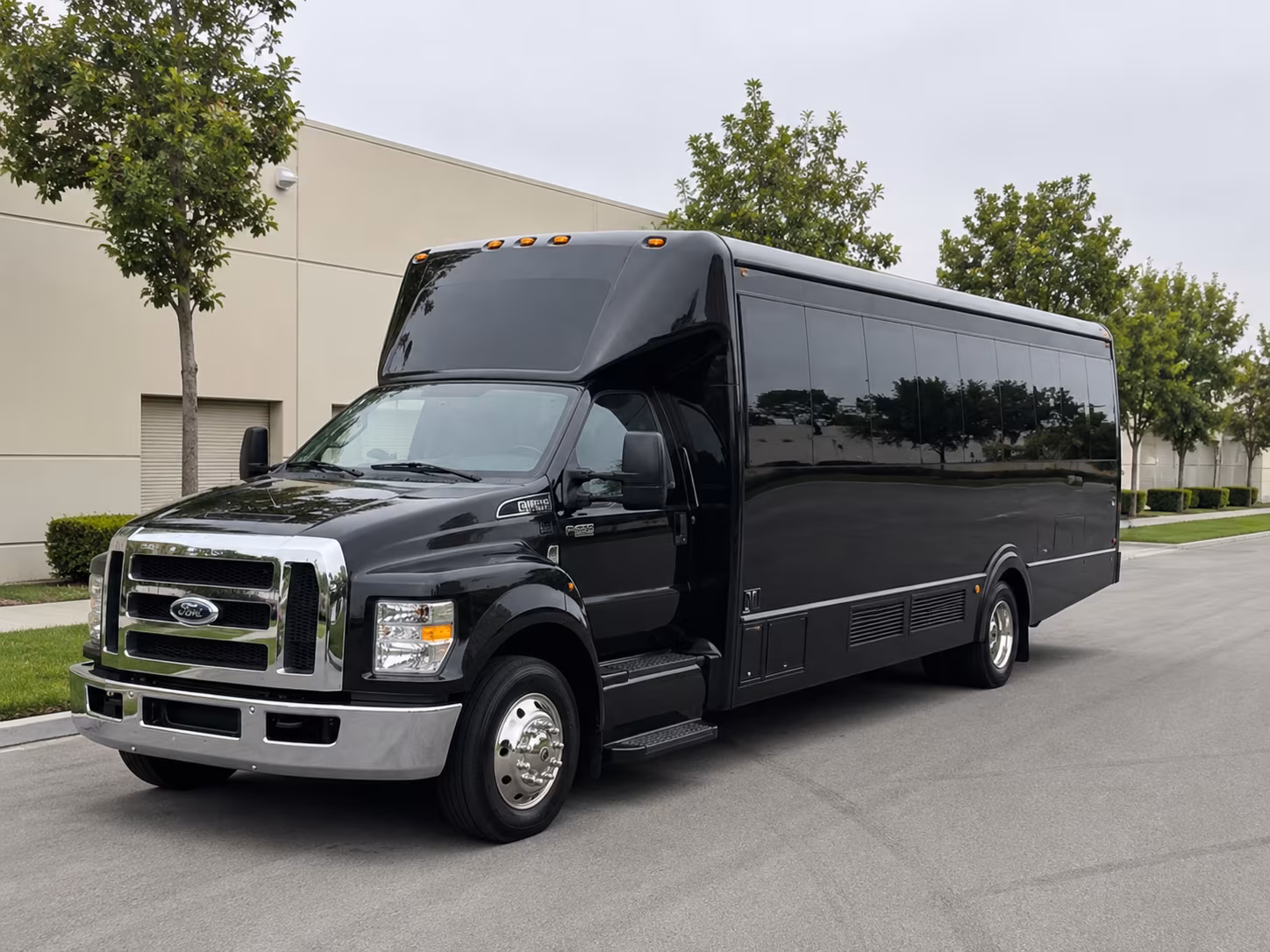 Reno Prom & Homecoming Transportation party bus exterior
