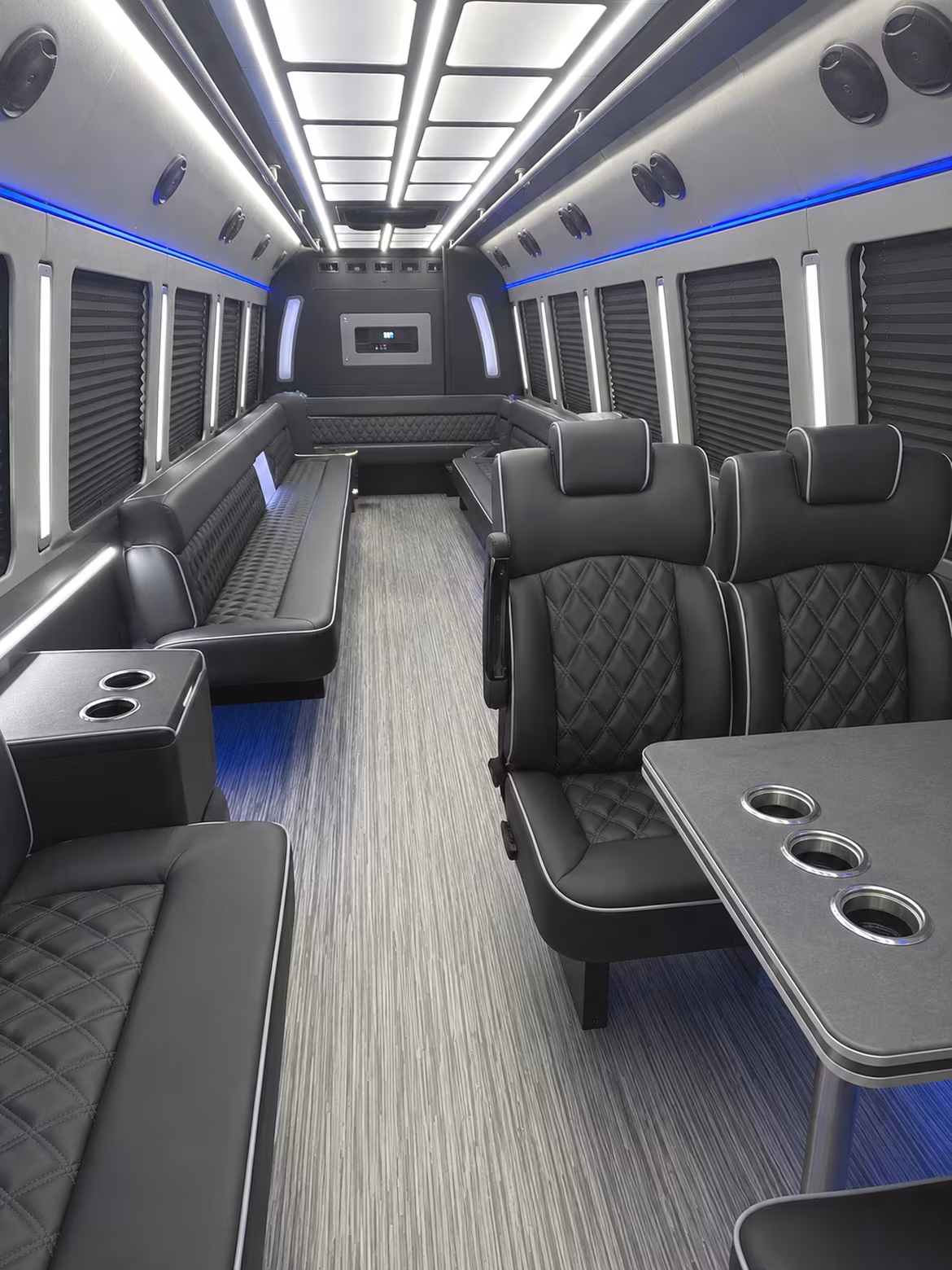 Reno Sporting Event Transportation party bus interior