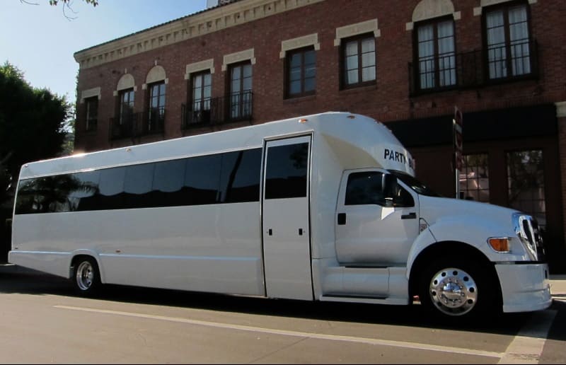 Roseville 30 Passenger Party Bus White