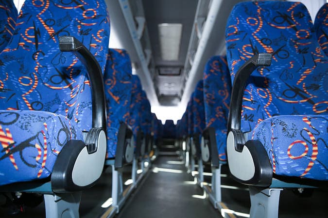 Rocklin 47-56 Passenger Charter Buses Interior